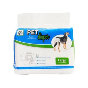 Pañal Para Perro Pete Spa Talla L 10 Unidades