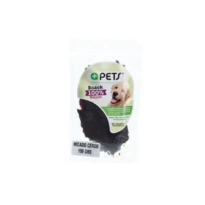 Snack Natural Para Perro +qpets Higado Cerdo 300 Gr