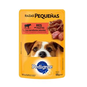Comida Humeda Para Perro Pedigree Raza Pequeña Res 100 Gr
