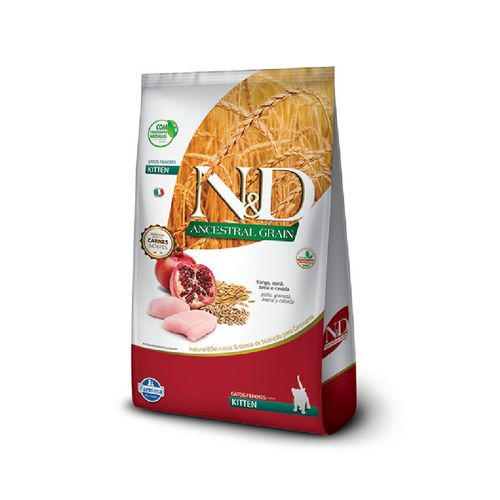 Comida Para Gato N&D Ancestral Grain Frango Kitten 1.5 Kg