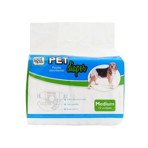 Pañal Para Perro Pete Spa Talla M 10 Unidades