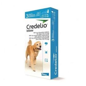 Antipulgas Para Perro Credelio 22 a 45 Kg 3 Tabletas