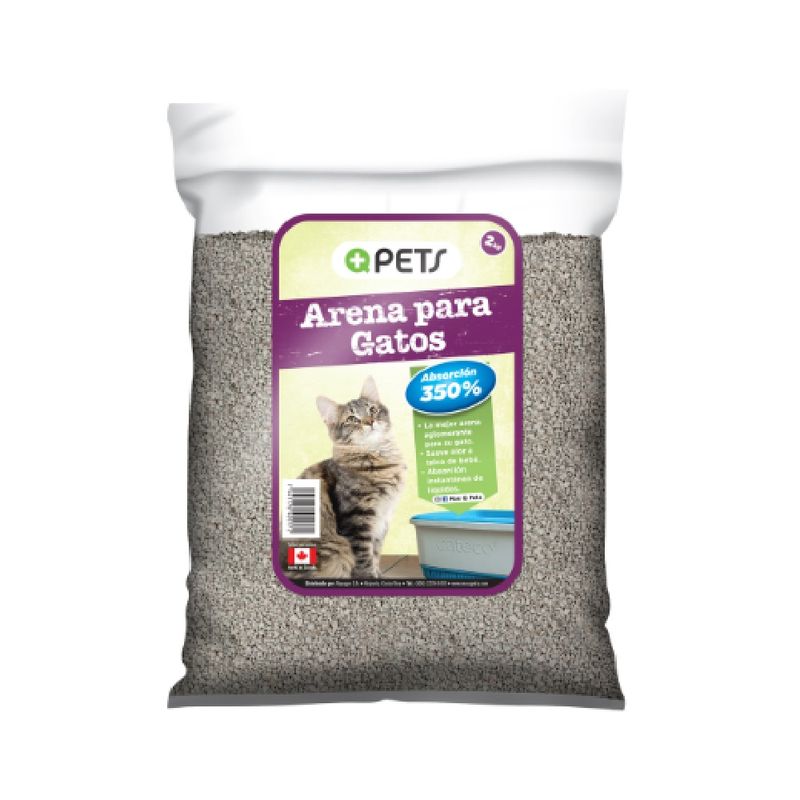 Arena Sanitaria Para Gato +qpets 2 Kg - Petentrega.com Costa Rica