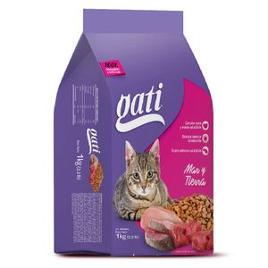 Comida Seca Para Gato Gati Mar y Tierra 1 Kg