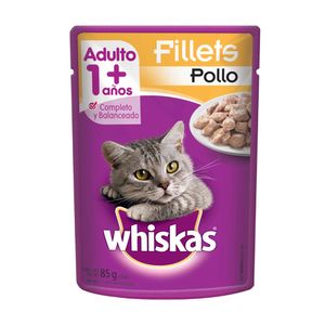 Comida Humeda Para Gato Whiskas Adult Pollo 85 Gr