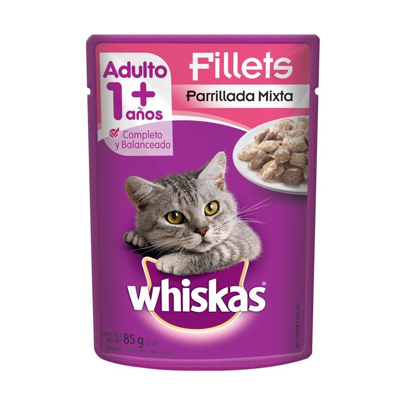 comida-humeda-para-gato-whiskas-adult-parrillada-mixta-85-gr