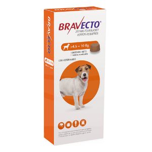 Antipulgas Para Perro Bravecto 4.5 a 10 Kg 250 Mg