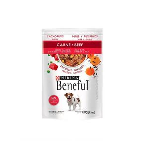 Comida Húmeda Para Perros Beneful Cachorro Minis y Pequeños Carne 100 Gr