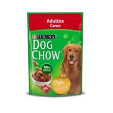 Comida Húmeda Para Perros Dog Chow Pouch Adulto Carne 100 Gr