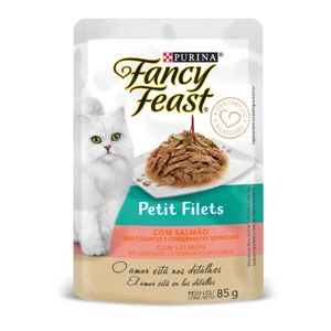 Comida Húmeda Para Gato Fancy Feast Pouch Petit Fillets Salmon 85 Gr