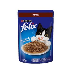 Comida Húmeda Para Gato Felix Pouch Adulto Pavo 85 Gr