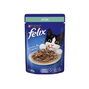 Comida Húmeda Para Gato Felix Pouch Adulto Atun 85 Gr