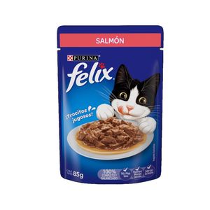 Comida Húmeda Para Gato Felix Pouch Adulto Salmon 85 Gr