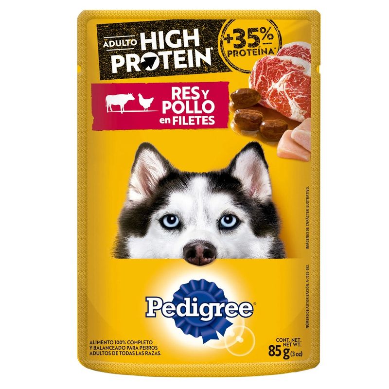 comida-humeda-para-perro-pedigree-high-protein-pouch-pollo-y-res-100-gr