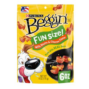 Snack Para Perros Beggin Fun Size Bone & Cheese 6 Oz