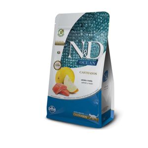Comida Seca Para Gato N&D Ocean Salmon Adult Castrado 7.5 Kg