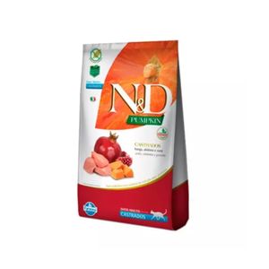 Comida Seca Para Gato N&D Pumpkin Castrado Frango E Roma 1.5 Kg