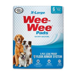 Tapetes de Adiestramiento Para Perro Talla XL Wee Wee 6 Unidades
