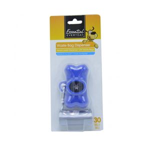 Estuche y Bolsas Para Desechos Para Perro Essential Everyday 30 Bolsas Azul