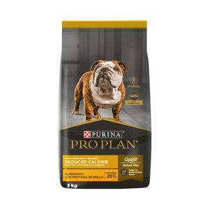 Comida Seca Para Perro Pro Plan Reduced Calories Raza Mediana y Grande 3 Kg