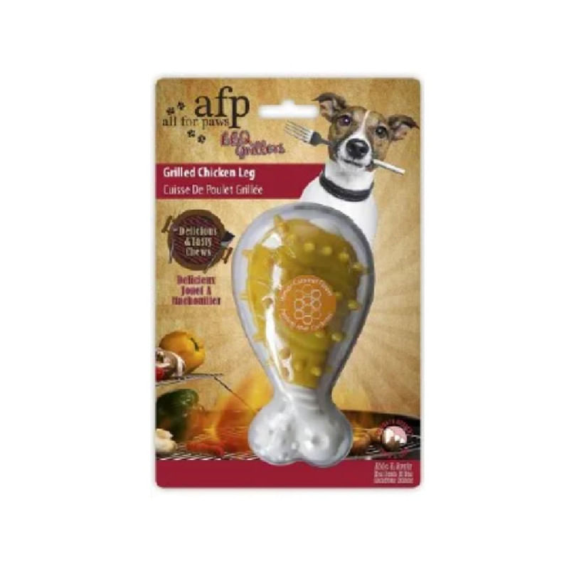 juguete-para-perro-all-for-paws-pata-de-pollo-amarilla