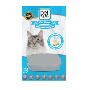 Arena Sanitaria Para Gatos Pet Spa Jabon de Marsella 4.7 Kg