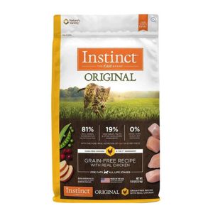 Comida Seca Para Gato Instinct Cat Original GF with Real Chicken 2.27 Kg