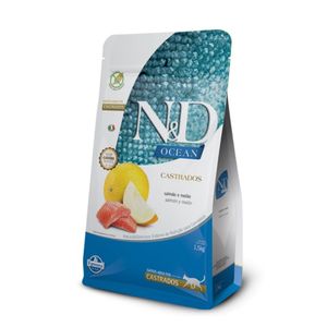 Comida Seca Para Gato N&D Ocean Salmon Adulto Castrado 1.5 Kg