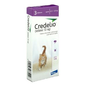 Antipulgas Para Gatos Credelio Para Gatos de 0.5 a 2 Kg 1 Tableta