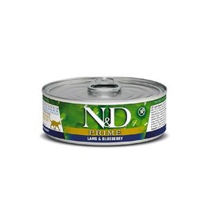 Comida Humeda Para Gatos N&D Prime Cordero y Arandano 70 Gr