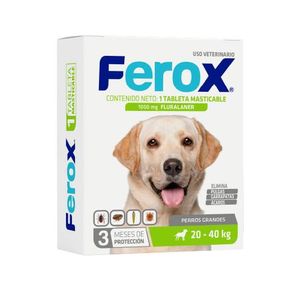 Desparasitante Ferox Para Perros de 20 a 40 Kg