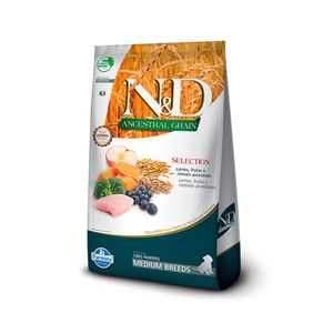 Comida Seca Para Perros N&D Ancestral Selection Cachorros Raza Mediana 15 KG