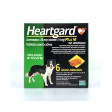 Desparasitante Para Perros Heartgard Plus de 12 A 22 Kg 1 Pastilla