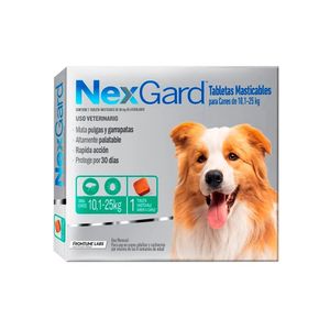 Antipulgas Para Perros Nexgard 10.1 a 25 Kg 1 Pastilla