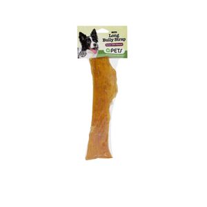 Snack Natural Para Perro +qpets Long Bully Strap 2 Unidades
