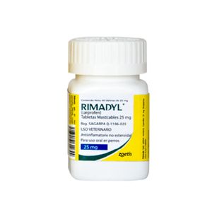 Rimadyl Mastic. 25Mg X 60 T