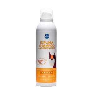Espuma Shampoo Acondicionador Para Perros Wizzz Zacate Limon 200 Ml