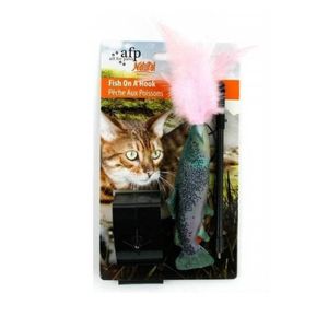 Juguete Gato All For Paws Caña De Pescar Con Pez