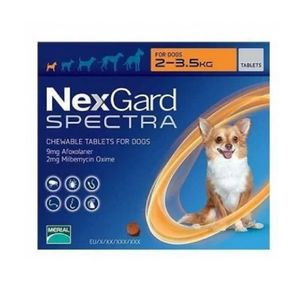 Desparasitante Para Perros Nexgard Spectra XS De 2 a 3.5 Kg