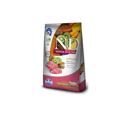 Comida Seca Para Gato N&D Tropical Adulto Castrado Cerdo 1.5 Kg