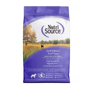 Comida Seca Para Perros Nutrisource Cachorro Raza Pequeña y Mediana 12 Lbs