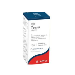 Gotas Oftalmologicas lubricantes Para Perros y Gatos Tears 8 Ml