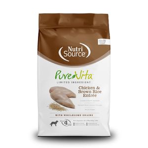 Comida Seca Para Perros Nutrisource Pure Vita Chicken Brown Rice 5 Lb