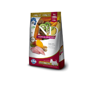 Comida Seca Para Perros N&D Tropical Adulto Pollo Mini 2.5 Kg