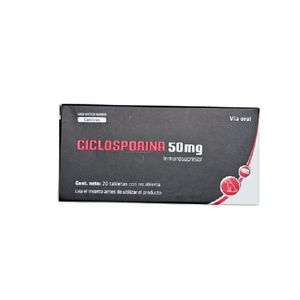 Ciclosporina 50 Mg - 20 Tabletas