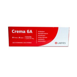 Crema Dermatológica Para Perros y Gatos 6A 15 Gr